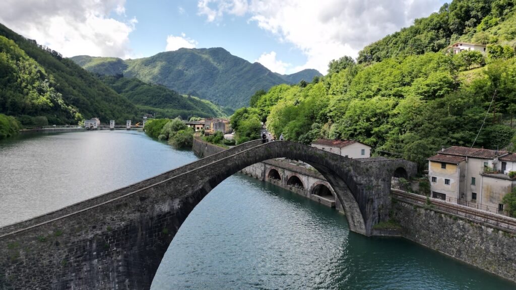 Devil's bridge in tuscany