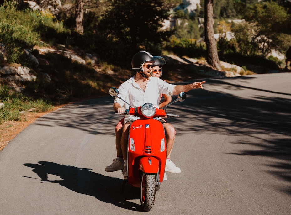 Together on a Vespa