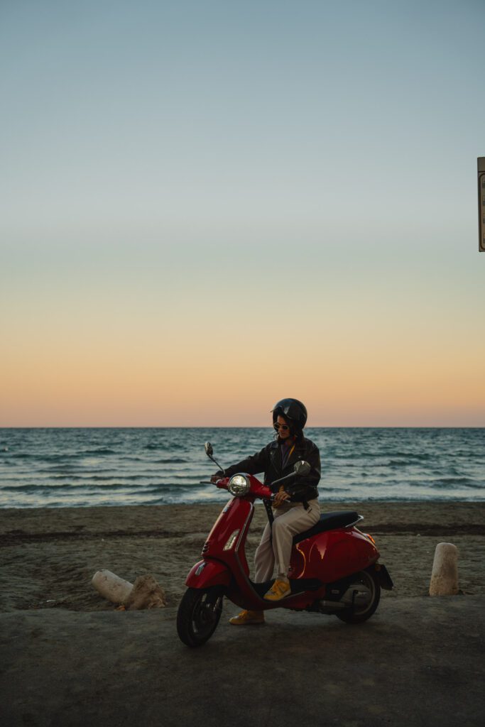 Sardinia beaches vespa tour