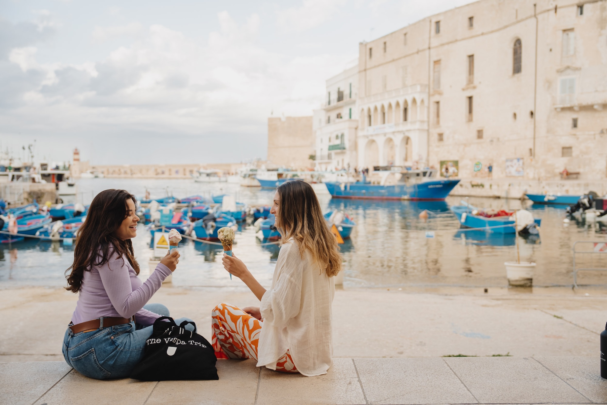puglia apulien polignano a mare gelato italie roadtrip