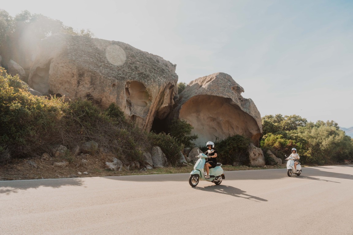 Sardinia Vespa route