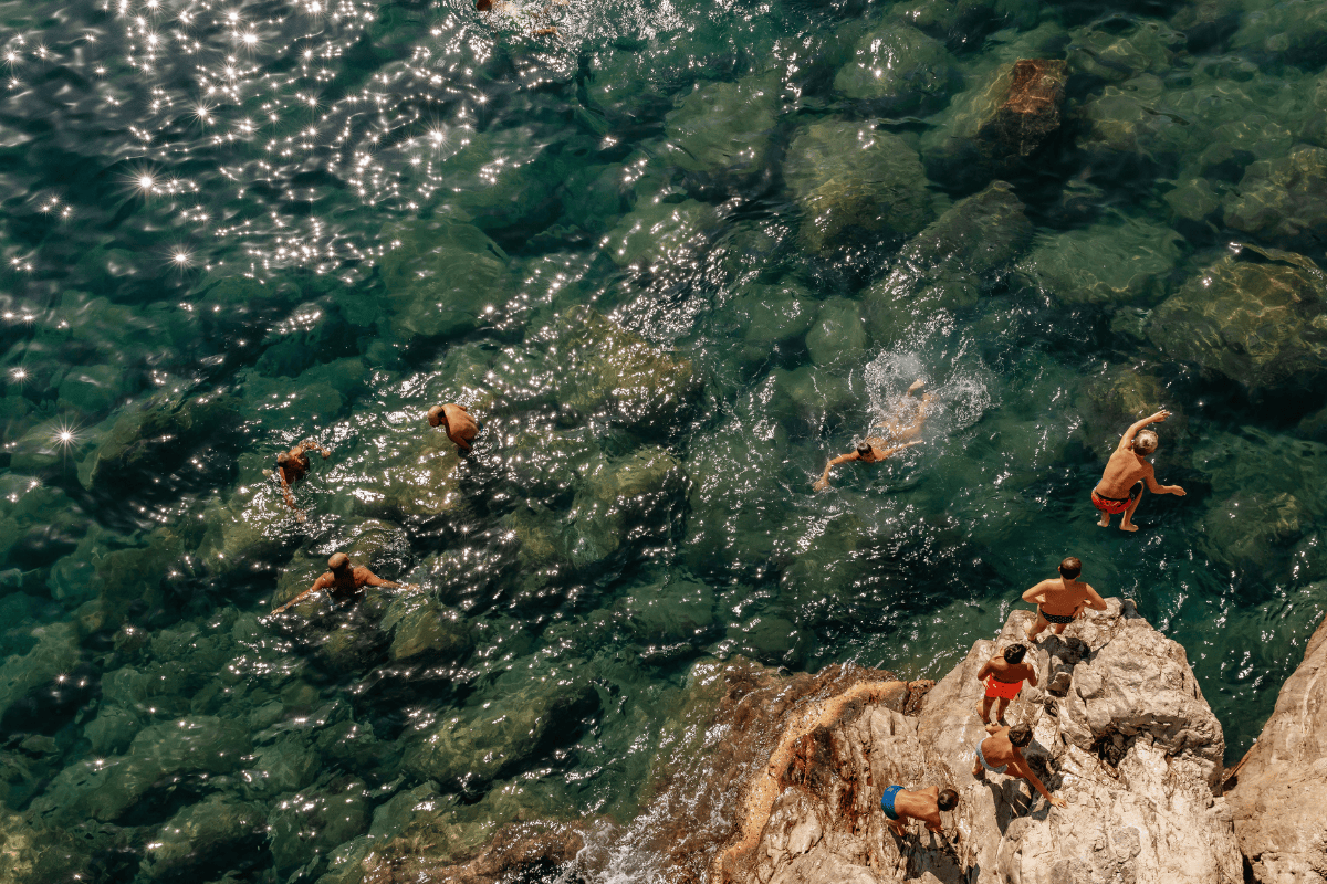 beste zwemplekken langs de Amalfikust