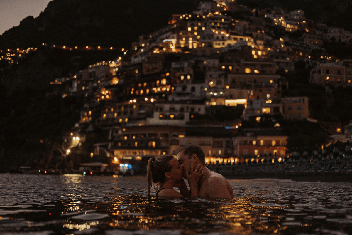 meest bekende strand in Positano